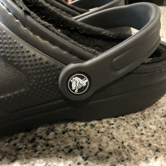 Crocs Classic Lined Clogs Unisex Black Size 10 Women Size 8 Men - Picture 11 of 16